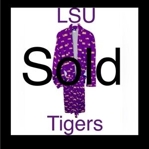 100% Egyptian cotton LSU Tigers collector's Unisex Robe